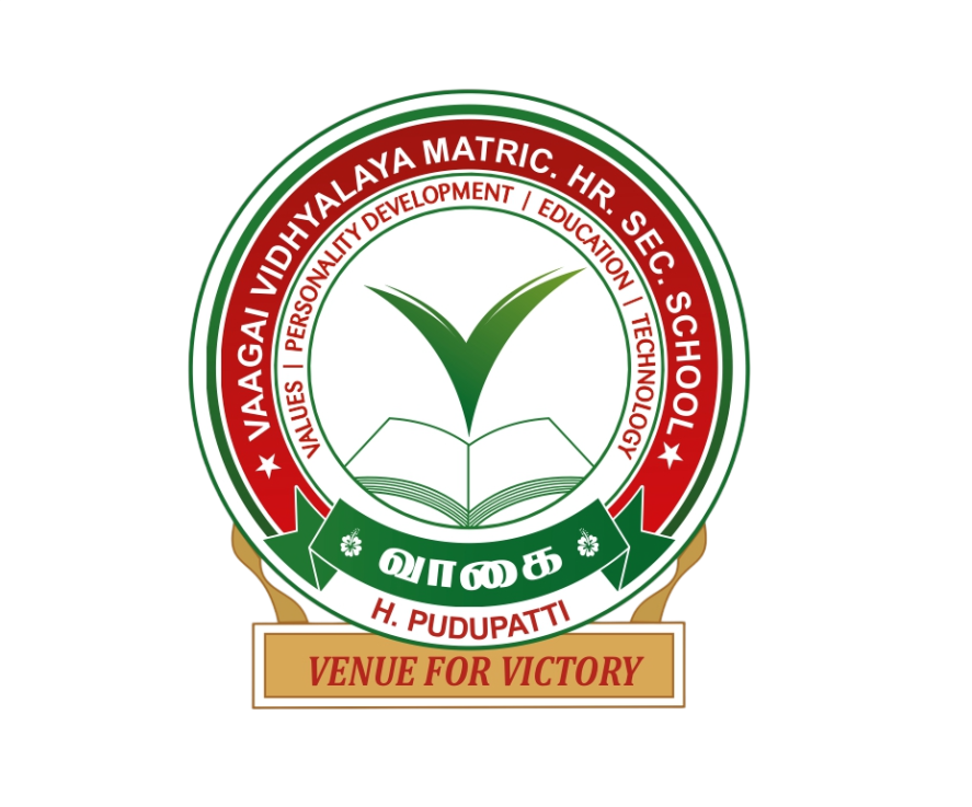 Vaagai Vidhyalaya Matric Hr. Sec. School Logo